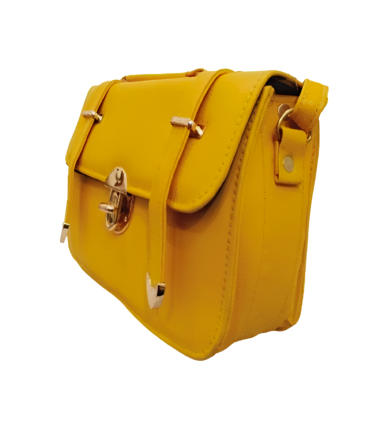 Yellow Rexine Purse in Pakistan