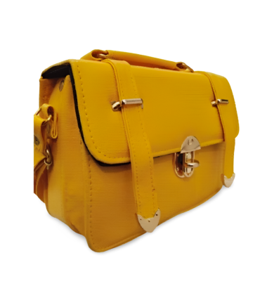 Yellow Rexine Purse in Pakistan