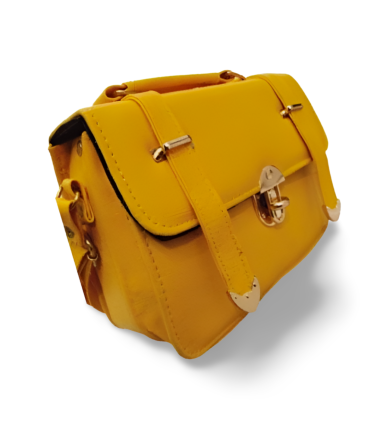 Yellow Rexine Purse in Pakistan